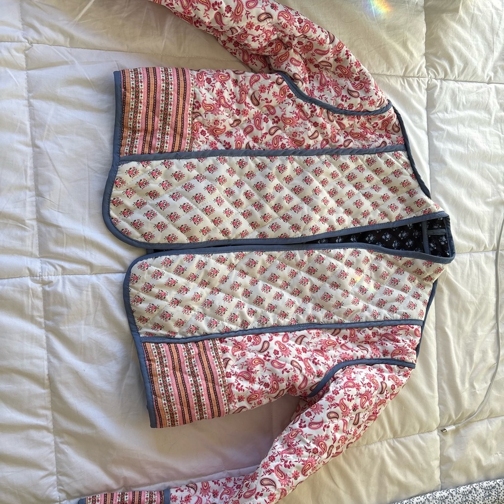 Floral Quilted Women's Jacket Reversible